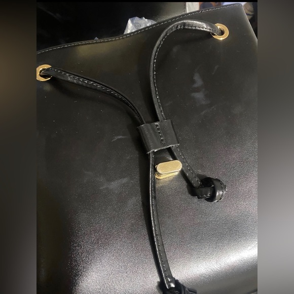 Authentic Mario Valentino leather backpack with gold studs main image 9